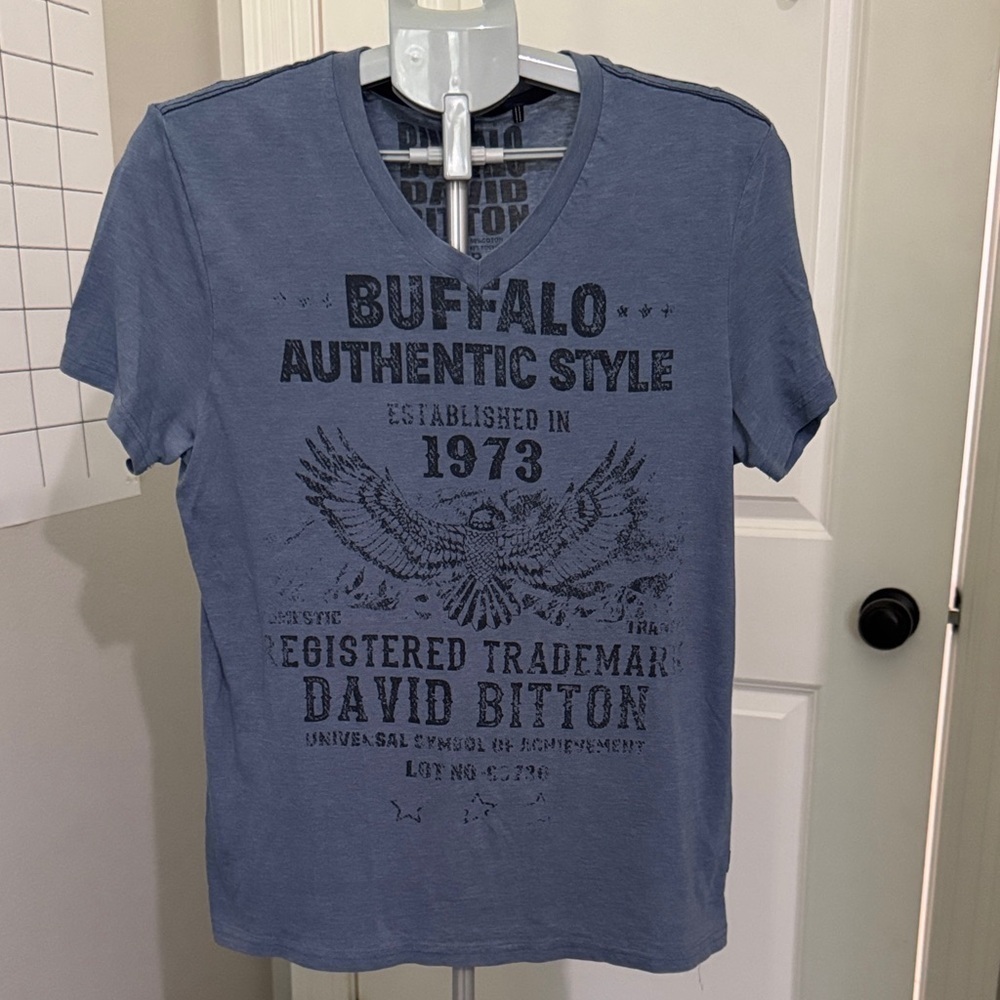Buffalo David Bitton Men's Blue Graphic Tee